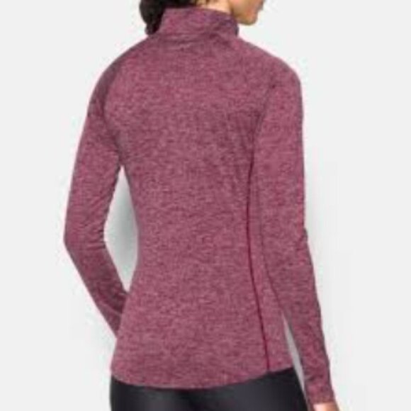 The North Face Pink Berry Cerise Heather 1/4 Zip Long Sleeve baselayer size M - Picture 1 of 15